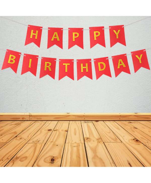 Happy Birthday Banner - Cardboard - Pack of 1 - Ideal for Birthday Decoration