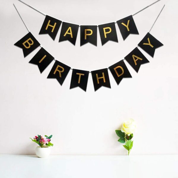 Happy Birthday Banner - Cardboard - Pack of 1 - Ideal for Birthday Decoration